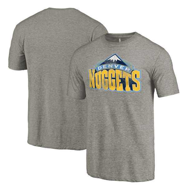 Men's Denver Nuggets Distressed Team Logo Gray T-Shirt FengYun,We sell and wholesale Men's Denver Nuggets Distressed Team Logo Gray T-Shirt FengYun on line form chian!